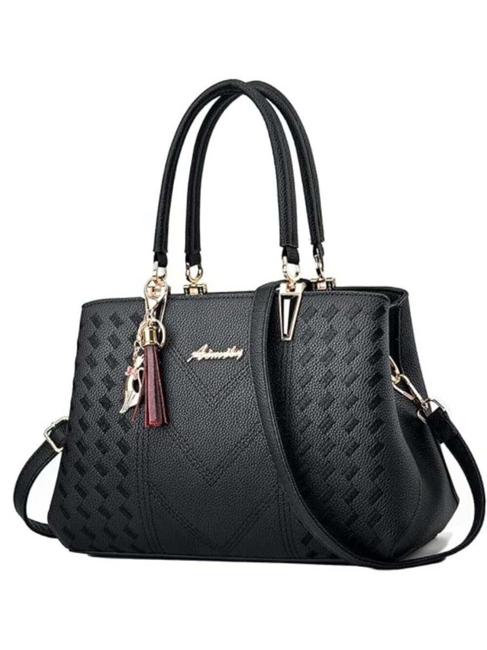 Women's 1-a Black S Shoulder Bag Ladies Satchel Messenger Tote Bag Purses